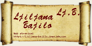 Ljiljana Bajilo vizit kartica